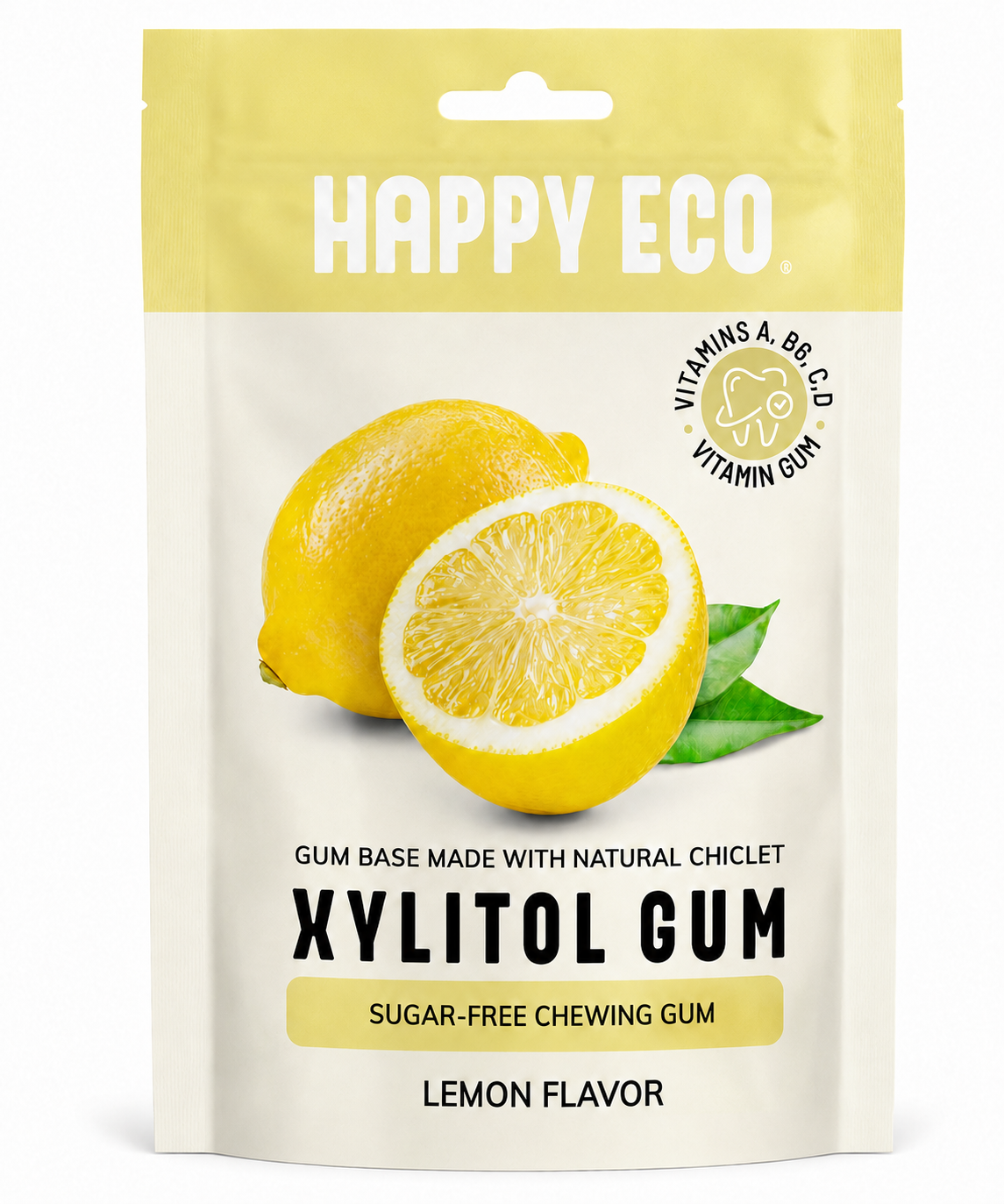 Happy Eco Lemon Vitamin Gum bag